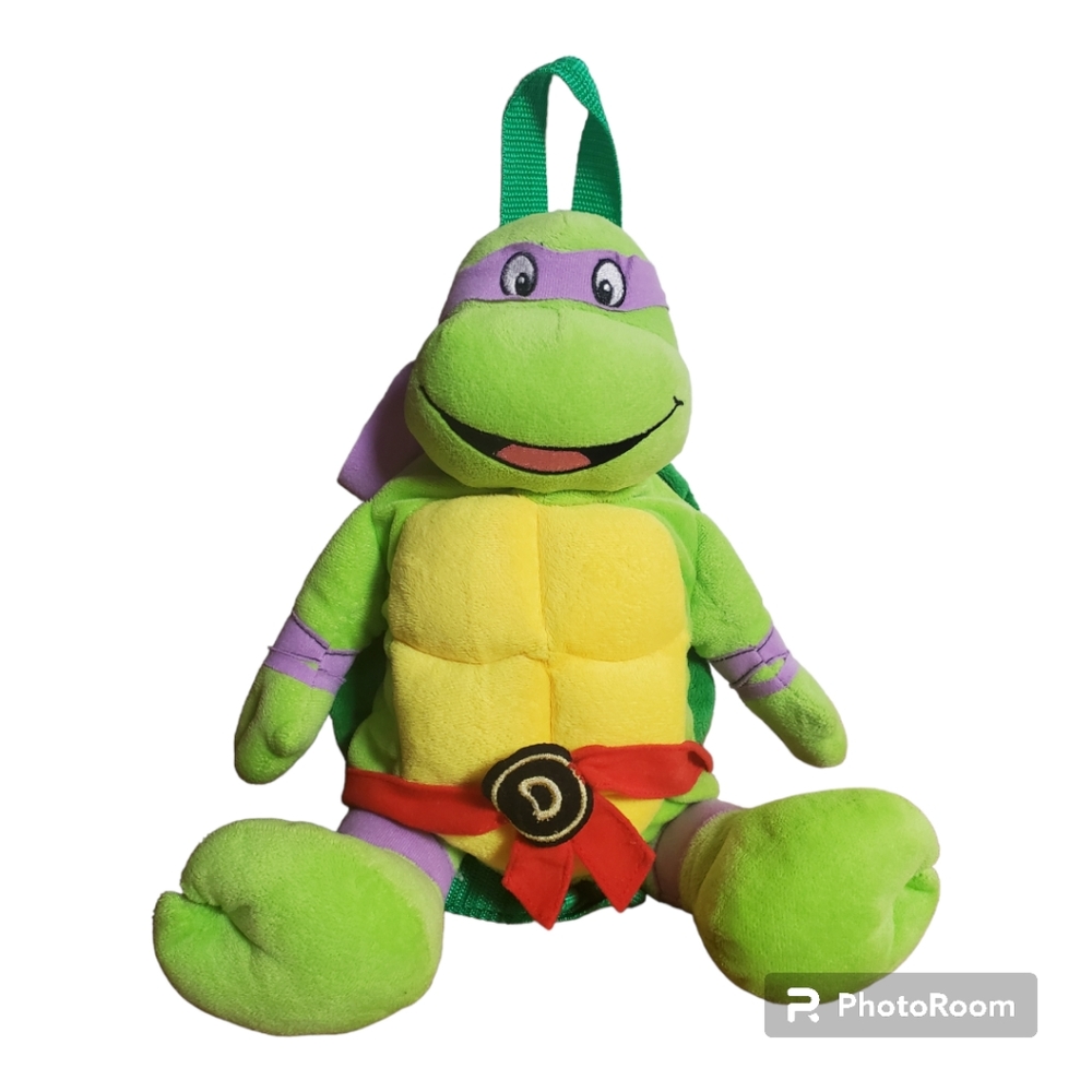 2010 Teenage Mutant Ninja Turtles Smiling Donatello Plush Backpack